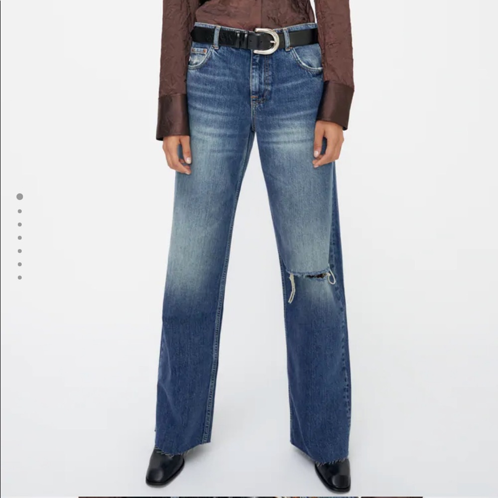 NWT Zara 90s Full Length Midrise Jeans